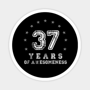 Vintage 37 years of awesomeness Magnet